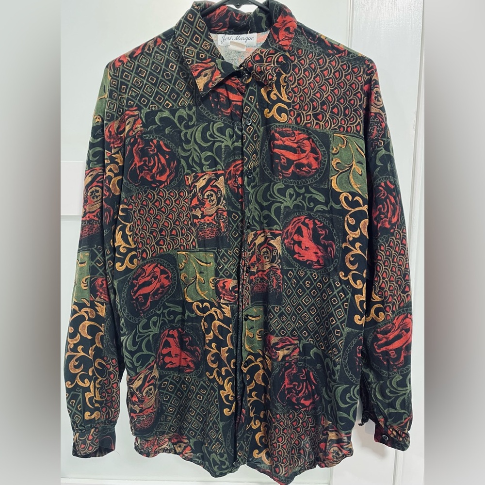 Elegant Patterns Women's Button Down Shirt
